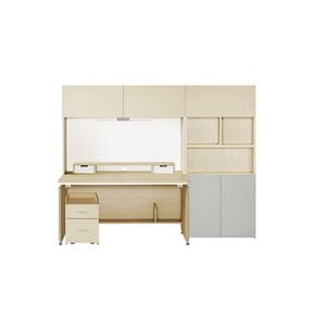 [희망일배송] 뉴아빌 5단형 책상책장 풀세트 220cm (컬러 택1)