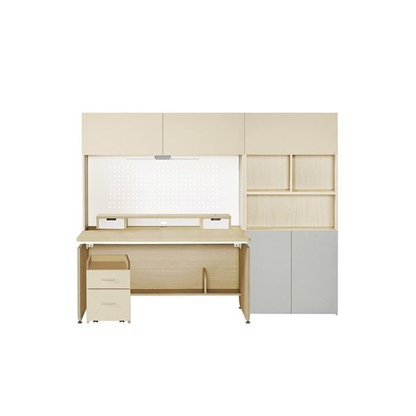 뉴아빌 5단형 책상책장 풀세트 220cm (컬러 택1)