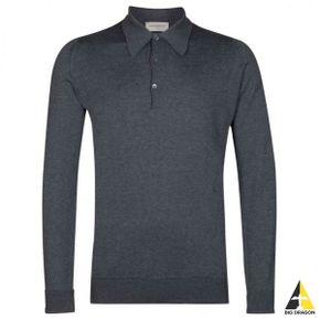 JOHN SMEDLEY Finchley - Charcoal (Finchley 폴로 니트)