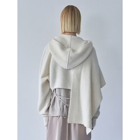 WOOL HOODY BOLERO (Off White)