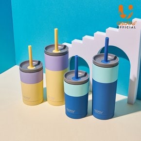 캐나다 아소부 스텐 보온보냉 빨대텀블러 시피 파스텔 360ml/600ml