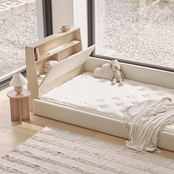 가구 레이업 조명 수납형 침대 밸런스형 SS (독립매트)