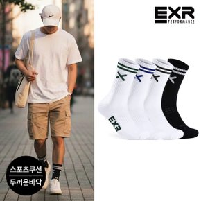 남성 스포츠 쿠션 투링글 장목양말 4P MX_P404542364