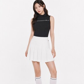 25SS 아디나 ADINA 로고 플리츠 스커트 화이트 GWSD10005 0000