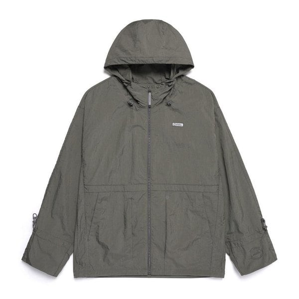 [여주점] N252UJP130 NRN 셔링 우븐 셋업 바람막이 STONE GREY