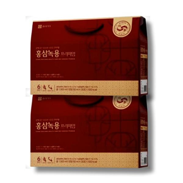 확대된 대표 종근당건강 홍삼녹용 프리미엄 선물세트 30포 2세트(1)