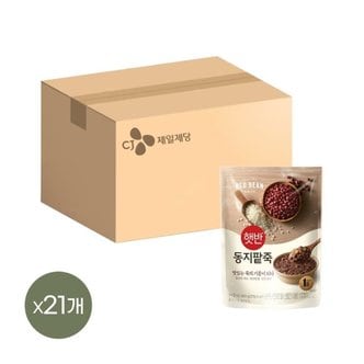 CJ제일제당 햇반죽 동지팥죽 420g x21개 비비고죽 리뉴얼