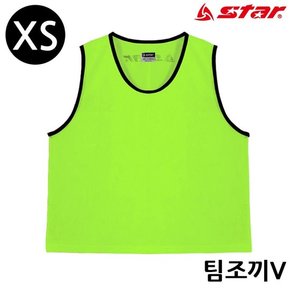 스타스포츠 팀조끼 V (X-Small) (형광그린) (SW4003XS) 팀조끼 Small 형광그린 SW4003XS