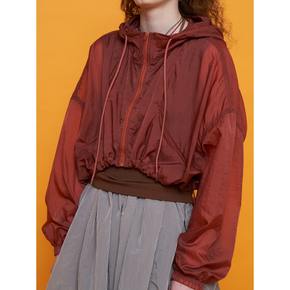 Crop Windbreaker Jumper  Red (MS4439W306)