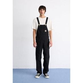 BIB OVERALL - 카고 트라우저스 바지 - 블랙 rinsed 5460502