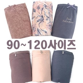 큰사이즈 에티켓 맥시 면100 여성 여자속옷 물랑루즈3종세트_P347595212