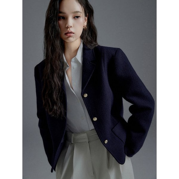 Janet wool melton jacket (3colors)