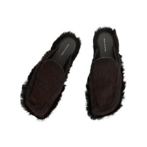 Fur Slides (Dark Brown)