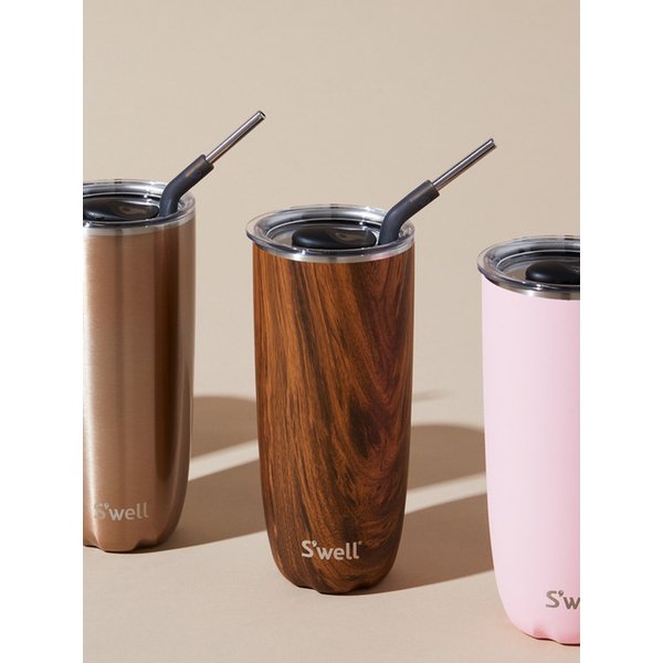 스웰 친환경 스트로우 텀블러 700ml 티크우드
