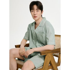 클래식민트 남성 반팔 순면 잠옷 세트 [3 Size]