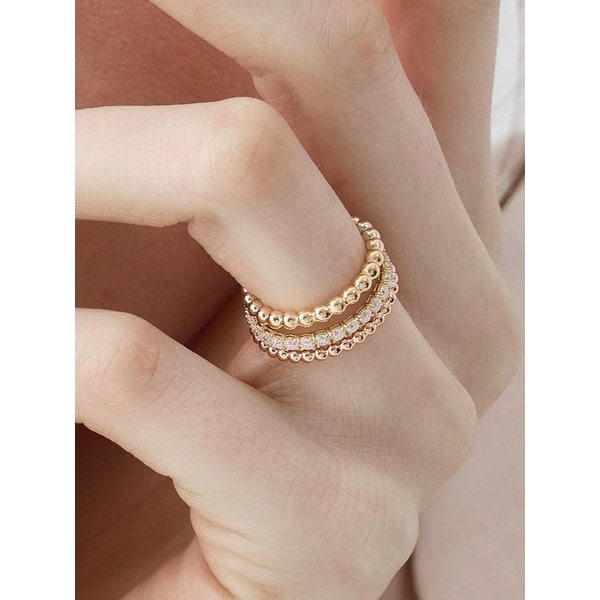 18K 버블리 볼 반지 (2mm/2.5mm/3mm)