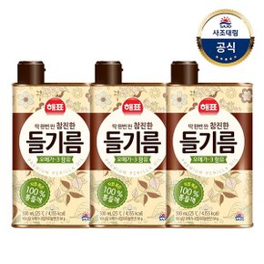 (G)[사조대림] 참진한들기름 500ml x3개