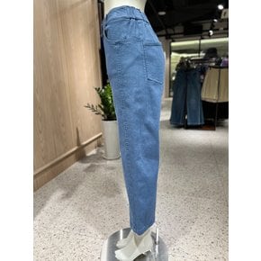 [파주점] 블루 백밴딩 포켓 자수 일자 팬츠 BAPT07341