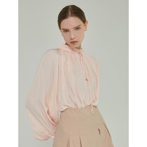 Gemma Shirring Blouse [Salmon]