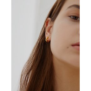 [Silver] Bold Mini Ring Earrings