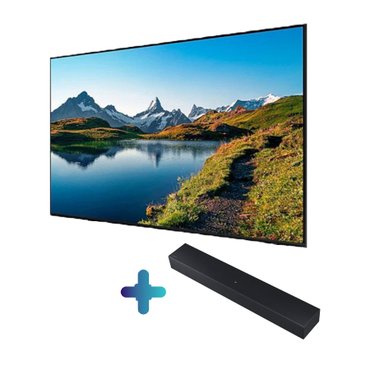 삼성 KQ65QD60AFXKR 삼성 TV QLED 4K 벽걸이형+사운드바(HW-C400)