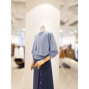 [파주점] [더아이잗컬렉션]시스루 7부 풀오버 니트 CS4B1PO631