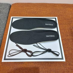 남성 구두깔창 쿠션깔창 탄성고무줄끈 검정색 밤색 중헤라증정 (행복한백화점)(에스콰이아)