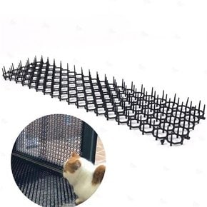 고양이 접근금지 침입 방지 가시 매트 베란다 발코니 주차장 퇴치 펜스 발판 장벽 No1