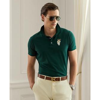 퍼플라벨 Purple Label 커스텀 슬림핏 폴로 베어 폴로 셔츠 (MNPLKNI1N820431300)