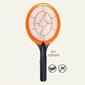 good 오렌지블랙 이중안전 전기모기채 각종벌레 퇴치 KC인증 건전지포함