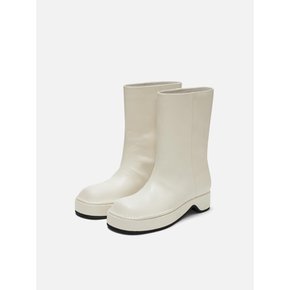 Hoof ankle boots Ivory