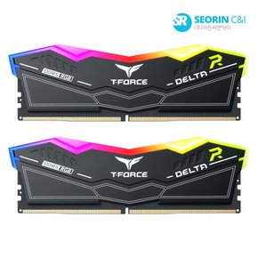 [서린공식] 팀그룹 T-Force DDR5-5600 CL40 Delta RGB 블랙 패키지 (32GB(16Gx2))