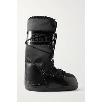MOON BOOT 문부츠 아이콘 글랜스 셸 Pvc 스노우 부츠 블랙 1647597307949014