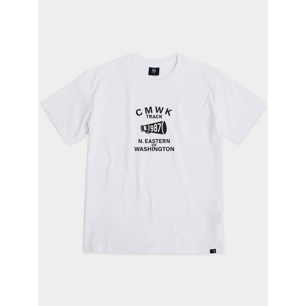 CMWK 트랙 빈티지 반팔티셔츠(화이트)