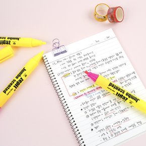 3000 제피트 점보 듀얼 형광펜 3개입 [N4택배]