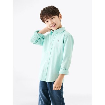 타미힐피거키즈 25년 F/W    T42F6HSH100BT1       플래그 옥스포드 셔츠