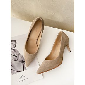 Basic suede Pumps_beige 6/7/8/9/10cm ODR2019018