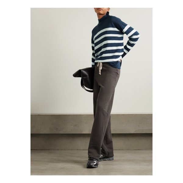 위 노르웨지안 헬레스타드 스트라이프 메리노 울 코튼 혼방 스웨터 네이비 1647597333871741