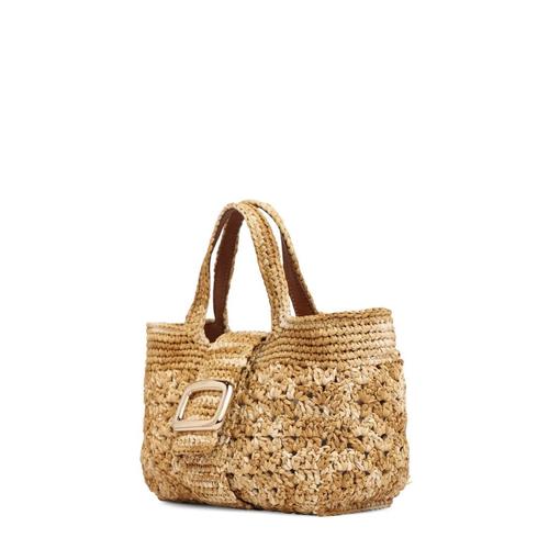 [해외배송] ROGER VIVIER 그랜드 VIVIER 초콜릿 CROCHET 탑 핸들 백 B0061107340