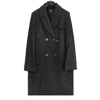 아페쎄 여성 GINA 헤링본 울 코트 WOANJ F01486 PLC HEATHERED ANTHRACITE [APC030an]