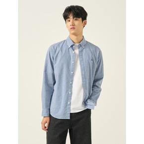 깅엄 체크 셔츠  로열 블루 (BC5864C17N)