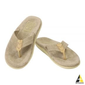 ISLAND SLIPPER Men`s Suede With Leather Thong (PT203SLTPTN) (스웨이드 플립플랍)