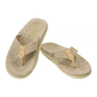  ISLAND SLIPPER Men`s Suede With Leather Thong (PT203SLTPTN) (스웨이드 플립플랍)