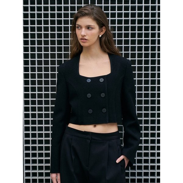 Double Button Crop jacket