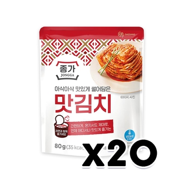  종가집 맛김치 80g x 20개