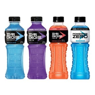  [한번에먹자] 파워에이드 600ml 4종(마운틴3+퍼플3+스칼렛3+제로3), 총 12페트