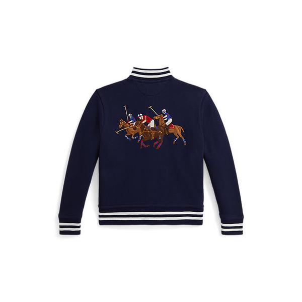 폴로 키즈 남아 2-7세 트리플 포니 플리스 베이스볼 재킷(CWPOOTWB6020395410)