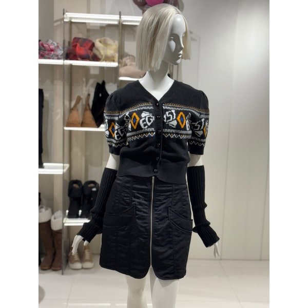 [파주점] 레터링 자카드  워머 셋트 니트(EQ4KL160)