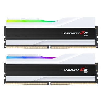 아이코다 G.SKILL DDR5 64GB PC5-51200 CL32 Trident Z5 RGB 화이트 메모리 (32Gx2)