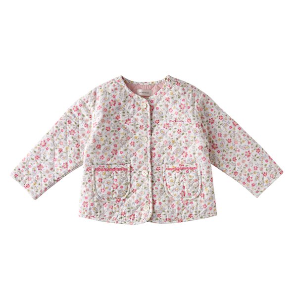 [여주점] [오프라벨 여주점] 밍크뮤 (PK) 에스닉플라워퀼팅약패딩자켓 (35115-113-04)